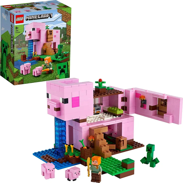LEGO Minecraft 21170 'Das Schweinehaus', 490 Teile, ab 8 Jahren – Bild 1