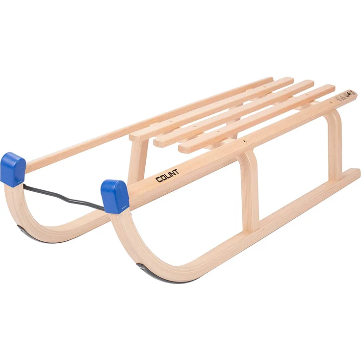 VT-Sport Colint 'Davos Rodelschlitten' 90 cm, mit Lattensitz, Buchenholz, DCL 60090, ab 3 Jahren – Bild 1