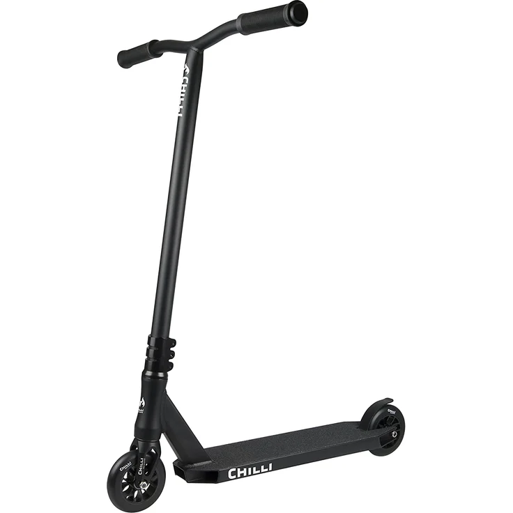 Chilli Pro 112-1 'Reaper Grim' Scooter, ab 8 Jahren, Lenkerhöhe 84 cm, Clamp 3-Bolt Aluminium, Chilli Spider HIC Kompressionssystem, max. belastbar bis 100 kg, schwarz – Bild 1