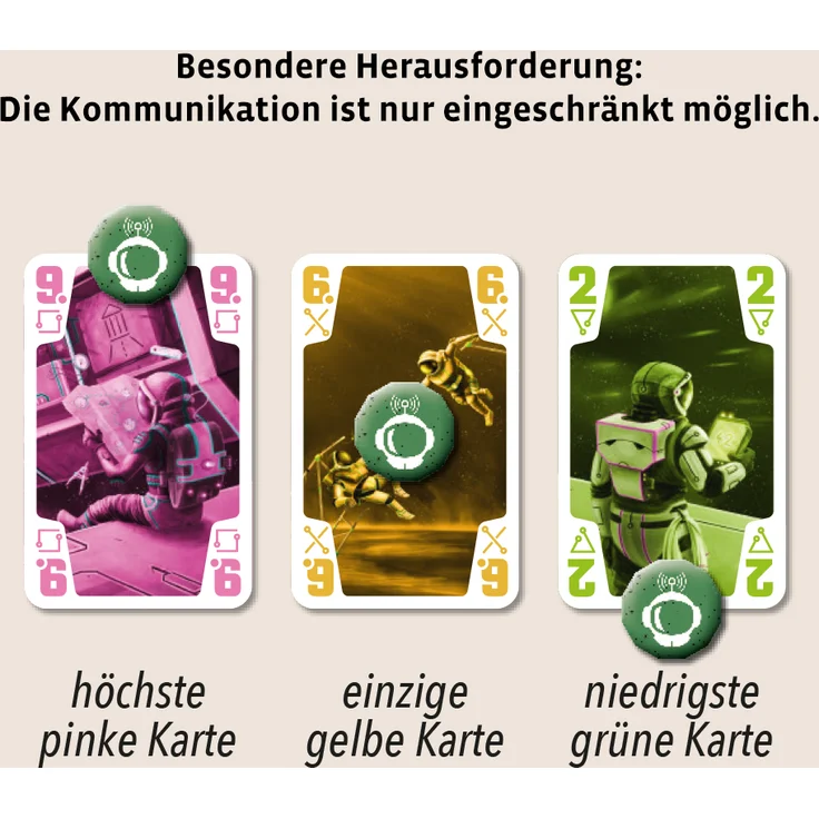 KOSMOS 'Die Crew' Kartenspiel, ab 10 Jahren, 2 - 5 Spieler, 20 min Spielzeit, Kennerspiel des Jahres 2020 – Bild 4