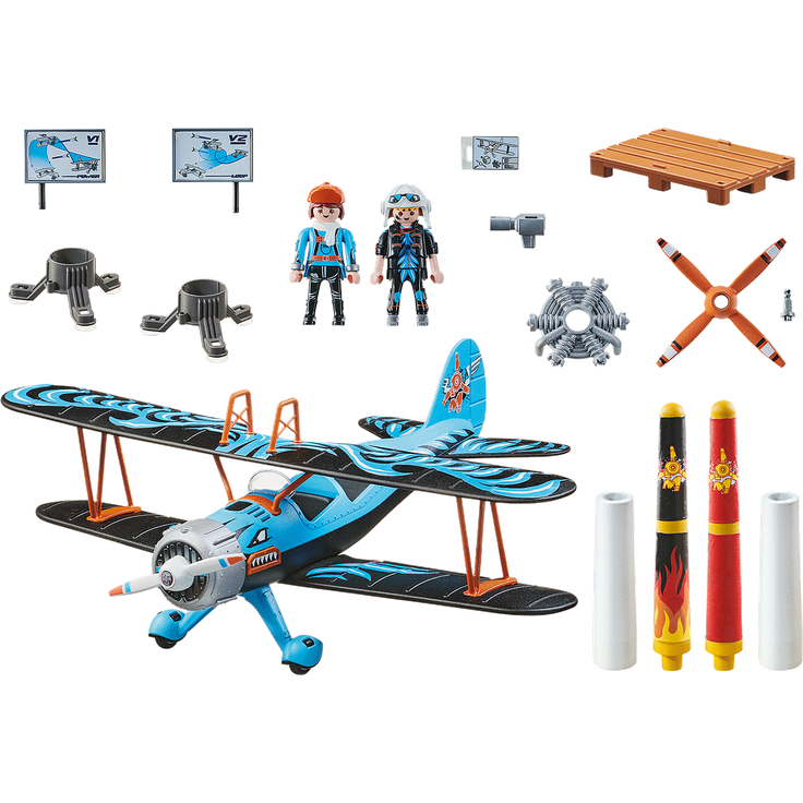 Playmobil Stuntshow 70831 'Doppeldecker Phönix', 45 Teile, ab 5 Jahren – Bild 2