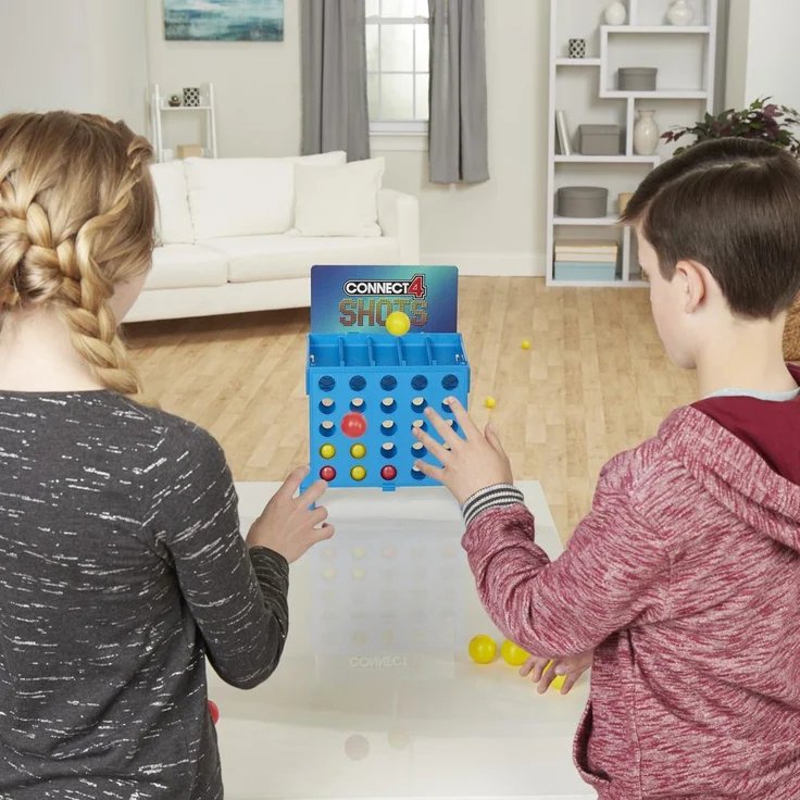 Hasbro Gaming '4 Gewinnt Action' Geschicklichkeitsspiel, ab 8 Jahren, 2+ Spieler, temporeiches Kinderspiel mit integrierter Aufbewahrungsbox – Bild 5