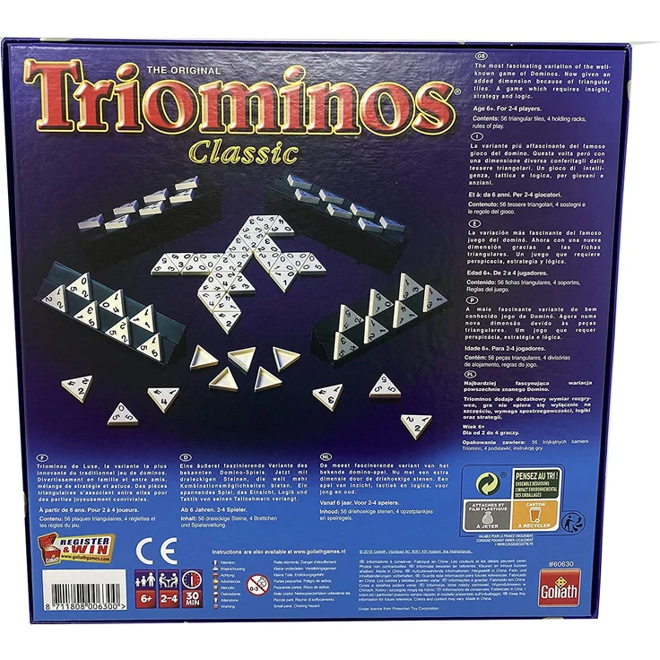 Goliath Toys 'Triominos Classic' Legespiel, ab 6 Jahren, 2 - 4 Spieler, 20 min Spielzeit - Preisvergleich – Bild 4
