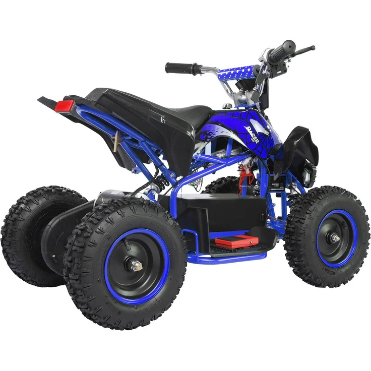 Elektro Quad Miniquad Kinder Racer 1000 Watt Pocket Kinderquad Pocketbike ATV (Schwarz/Blau) – Bild 2