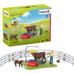 Schleich Farm World 42529 'Kuh Waschstation', ab 3 Jahren, 16 Teile