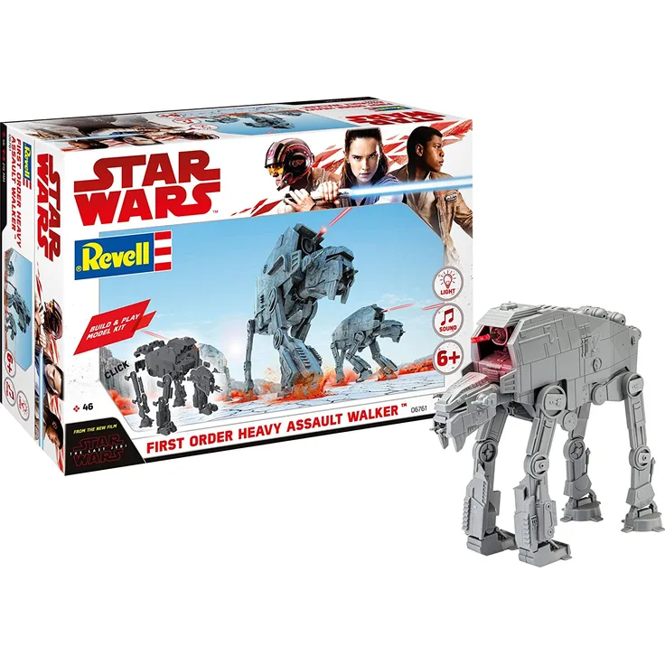 REVELL 06761 - Star Wars Modellbausatz Build & Play - AT-M6 Kampfläufer 1:164