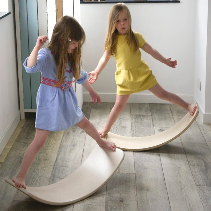 Wobbel 'Original' Balance-Board transparent lacquer (Ohne Filz) – Bild 3