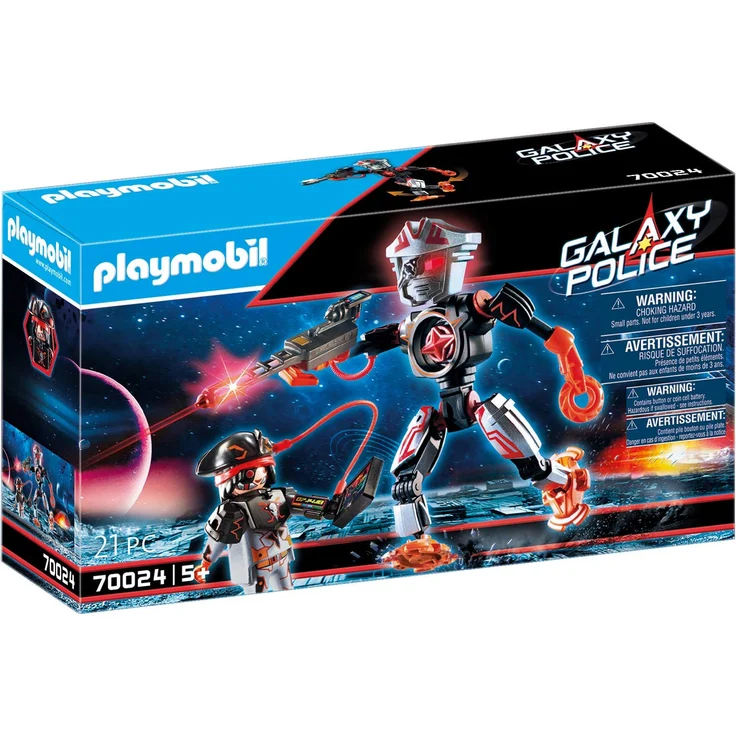Playmobil Galaxy Police 70024 'Pirates-Roboter', 21 Teile, ab 5 Jahren, mit Lichteffekt – Bild 1