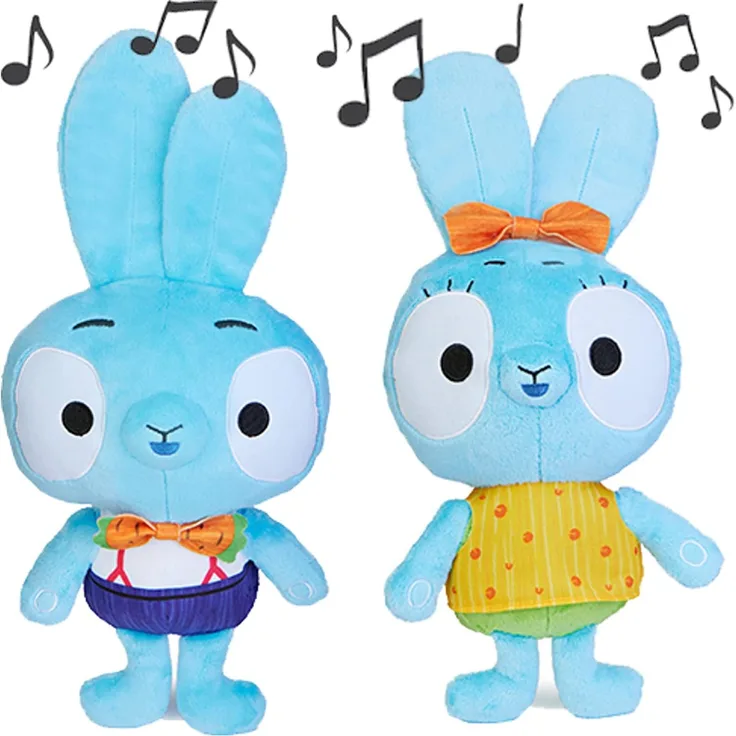 BUN Brave Bunnies Feature Plush Ass, 1x Stück, zufällige Auswahl