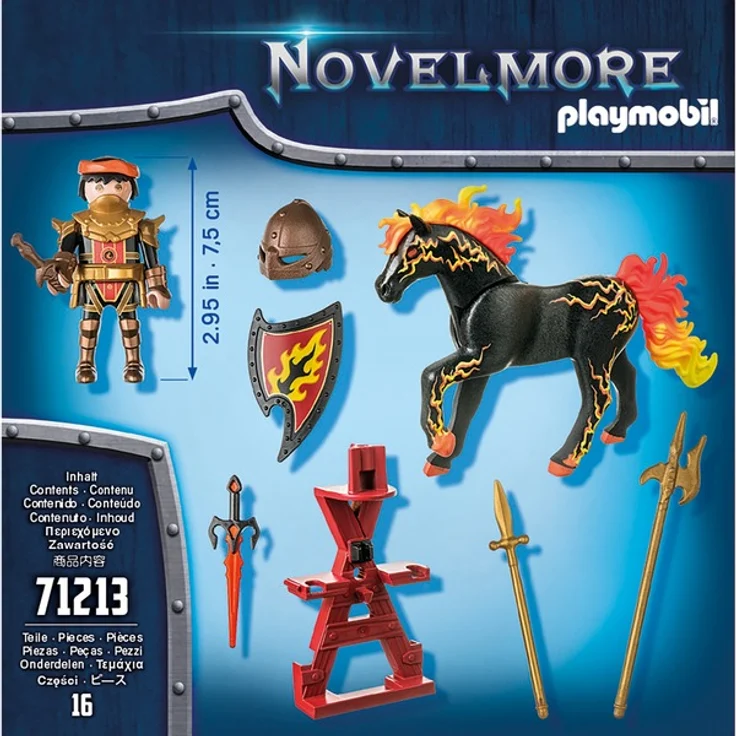 PLAYMOBIL Novelmore 71213 Burnham Raiders 'Feuerritter', 16 Teile, ab 4 Jahren – Bild 2