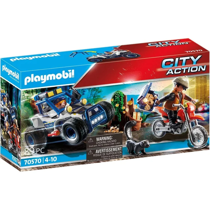 Playmobil City Action 70570 'Polizei-Geländewagen: Verfolgung des Schatzräubers', 89 Teile, ab 4 Jahren – Bild 1