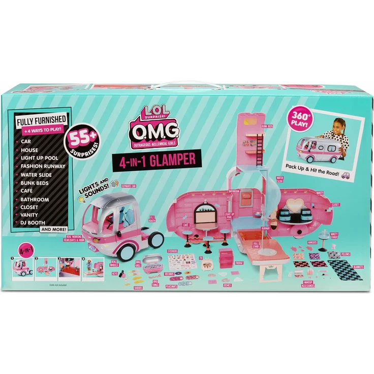 L.O.L. Surprise 'OMG 4-in-1 Glamper' Puppen Zubehör, ab 4 Jahren, passend für alle L.O.L. Puppen, mit über 55 Überraschungen, inklusive Licht und Sounds - Preisvergleich – Bild 3