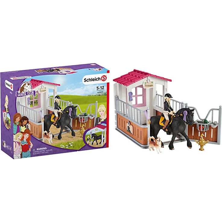 Schleich Horse Club 42437 'Pferdebox mit Tori & Princess', ab 5 Jahren, 15 Teile - Preisvergleich – Bild 1