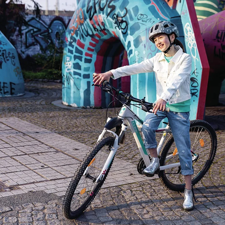 Abus 'Youn-I 2.0' Kinderfahrradhelm velvet black, Kopfumfang 48-54 cm, mit integriertem LED-Rücklicht – Bild 6