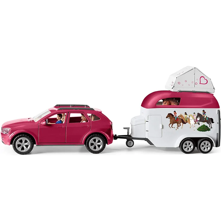 Schleich Horse Club 42535 'Abenteuer mit Auto und Pferdeanhänger', ab 5 Jahren, 18 Teile – Bild 2