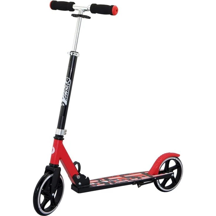 Best Sporting Scooter 205er Rolle, klappbarer City-Roller rot-schwarz – Bild 1