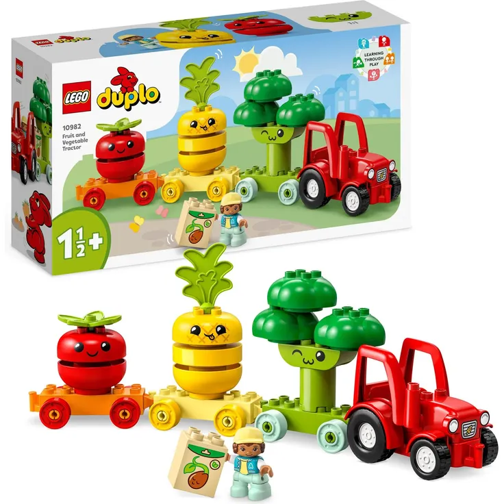 LEGO DUPLO 10982 'Obst- und Gemüse-Traktor', 19 Teile, ab 1,5 Jahren – Bild 1