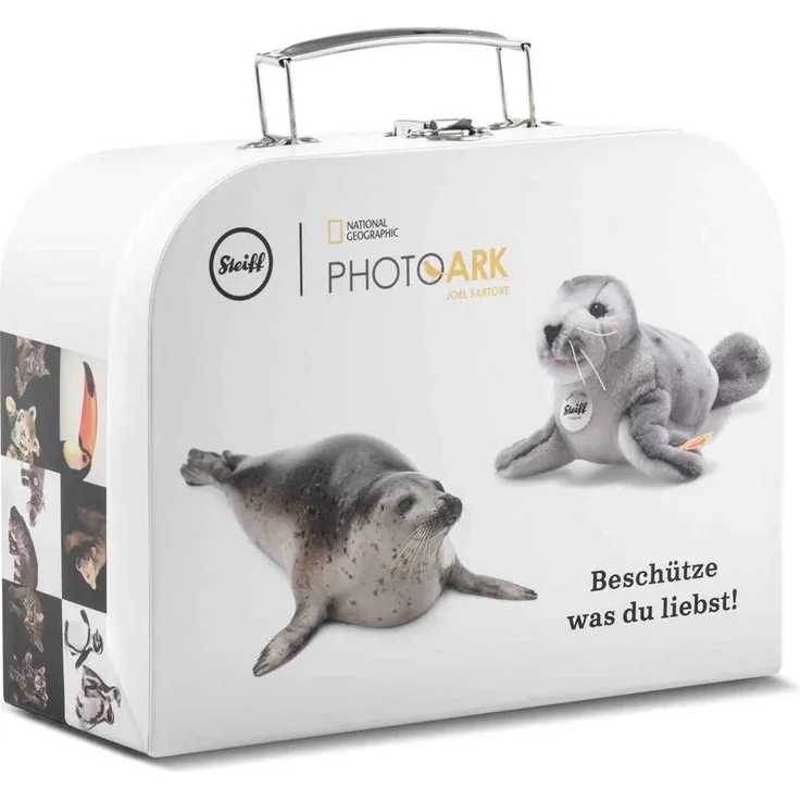 Steiff 601712 Koffer National Geographic, 24 cm