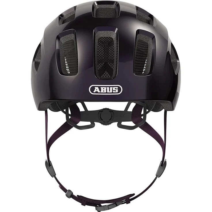 Abus 'Youn-I 2.0' Kinderfahrradhelm black violet, Kopfumfang 48-54 cm, mit integriertem LED-Rücklicht – Bild 2