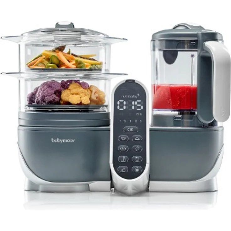 Babymoov 'Nutribaby Plus' Babynahrungszubereiter 5 in 1 Industrial Grey, 2200 ml Fassungsvermögen - Preisvergleich – Bild 1