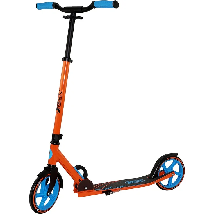 Best Sporting Scooter 205er Rolle, aus Aluminium, klappbarer Kinder-Tretroller orange/blau – Bild 1