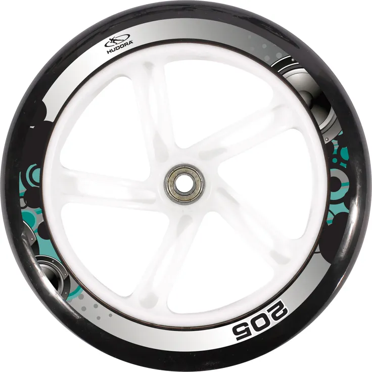 Hudora 14751 'Big Wheel 205' Scooter, höhenverstellbar bis 104 cm, klappbar, RX-Technologie, max. belastbar bis 100 kg, türkis – Bild 4