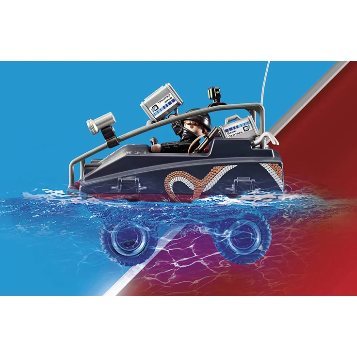 PLAYMOBIL City Action 70781 'Polizei-Fallschirm: Verfolgung des Amphibien-Fahrzeugs', 50 Teile, ab 5 Jahren – Bild 4