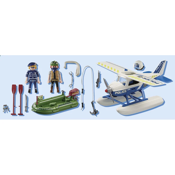 PLAYMOBIL City Action 70779 'Polizei-Wasserflugzeug: Schmuggler-Verfolgung', 33 Teile, ab 5 Jahren – Bild 7