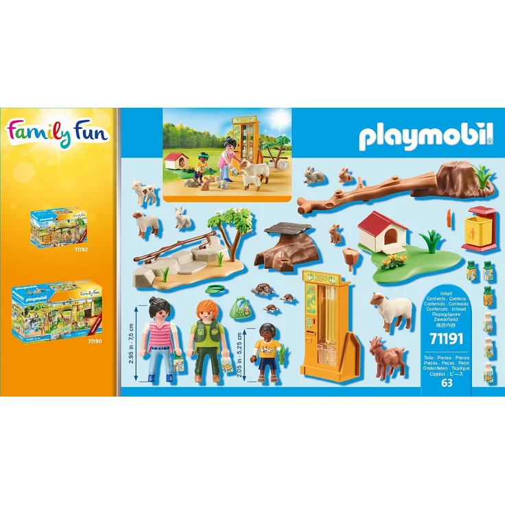 PLAYMOBIL Family Fun 71191 'Erlebnis-Streichelzoo', 63 Teile, ab 4 Jahren – Bild 4