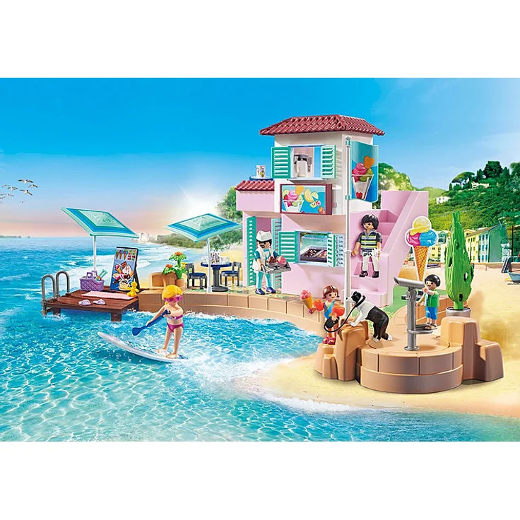 Playmobil Family Fun 70279 'Eisdiele am Hafen', 108 Teile, ab 4 Jahren – Bild 3