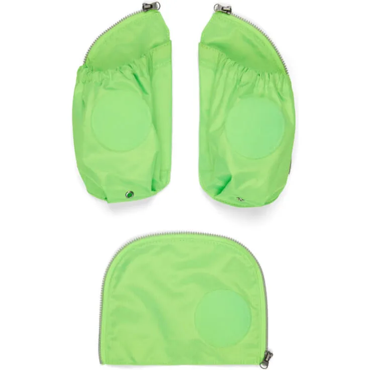 ergobag 'Seitentaschen Zip-Set', 3 teilig, grün