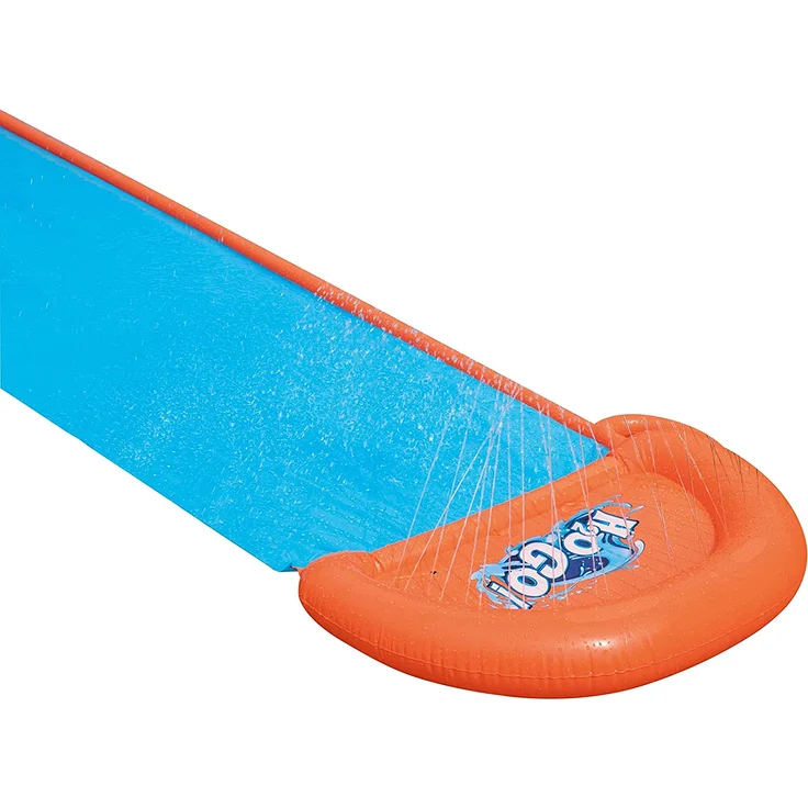 Bestway H2OGO! 'Single' Wasserrutsche, 488 x 82 cm, integrierter Wassersprinkler, einfacher Anschluss an Gartenschlauch – Bild 6