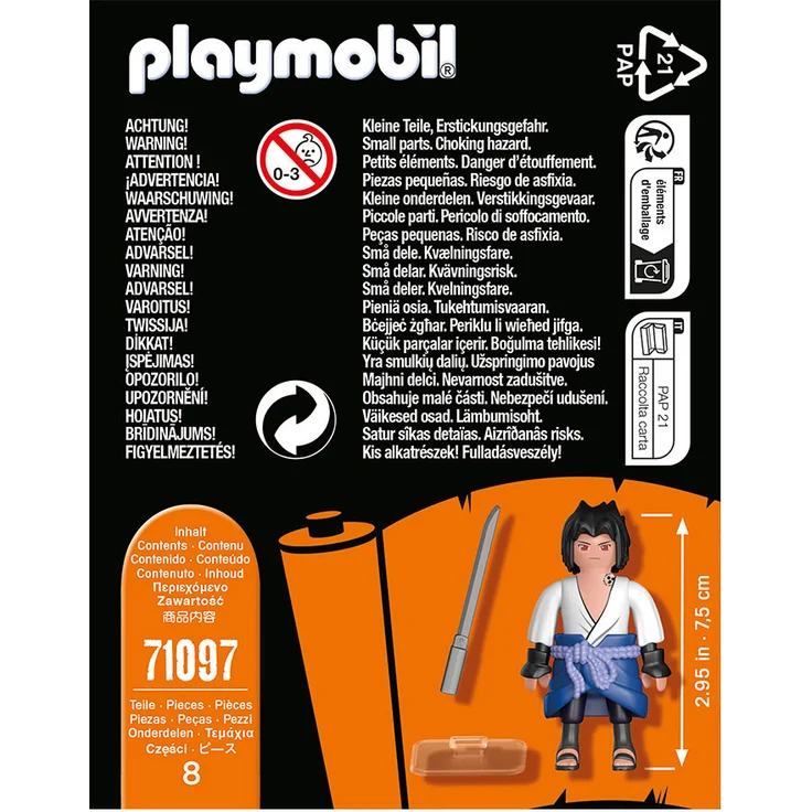 PLAYMOBIL Naruto 71097 'Sasuke', 8 Teile, ab 5 Jahren – Bild 3