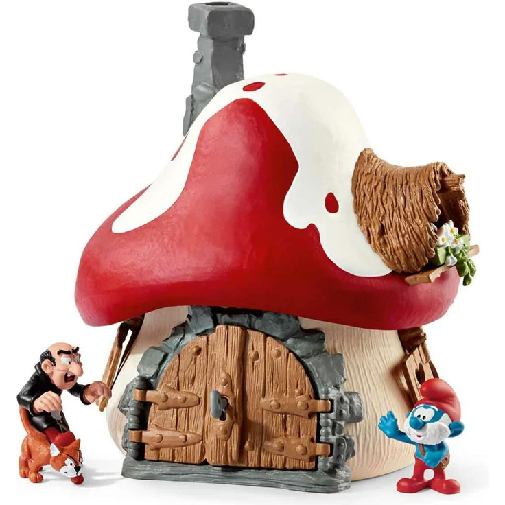 Schleich Die Schlümpfe 20803 'Schlumpf Haus mit 2 Figuren', ab 3 Jahren, 20 Teile – Bild 2