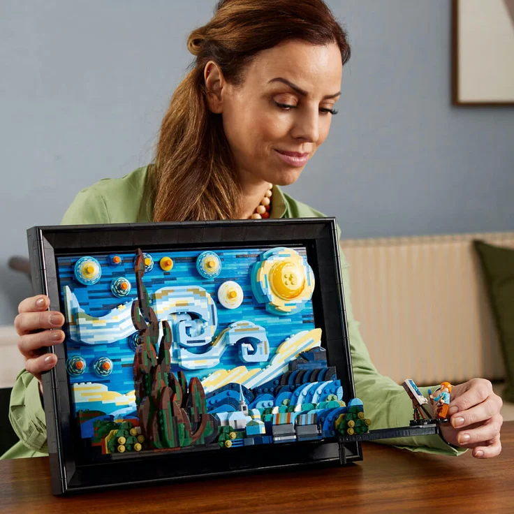LEGO Ideas 21333 'Vincent van Gogh – Sternennacht', 2316 Teile, ab 18 Jahren – Bild 6
