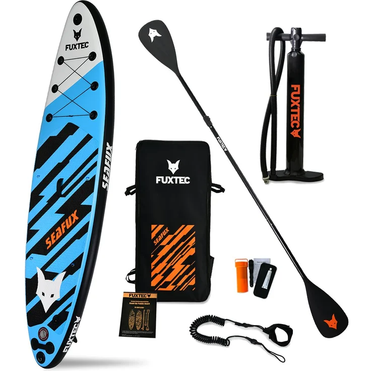 FUXTEC Stand Up Paddle Board FX-SUP320D1 Blau/Weiß/Schwarz – Bild 1