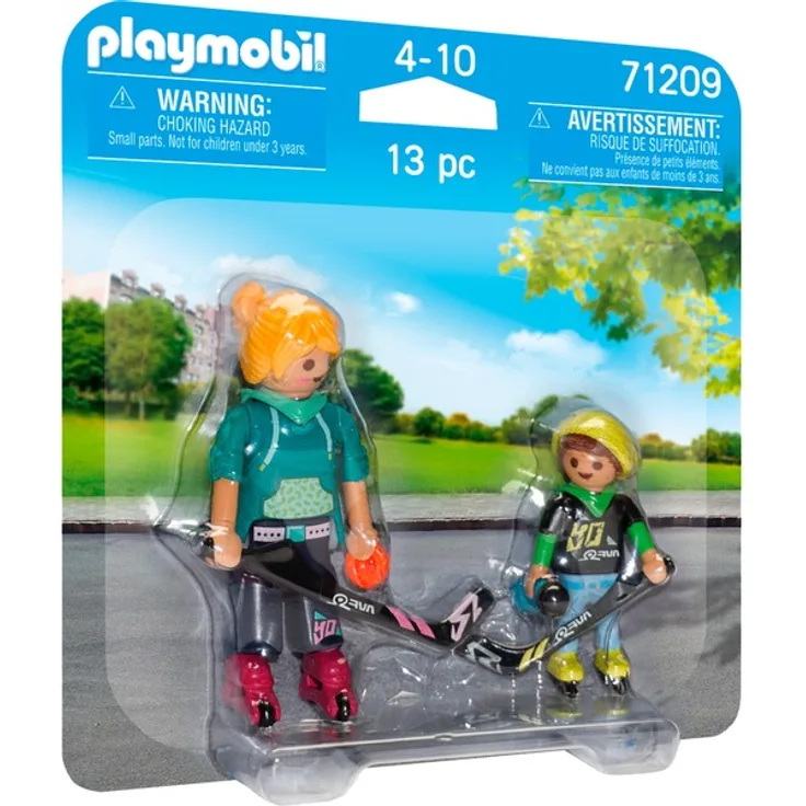 PLAYMOBIL Sports&Action DuoPack 71209 'Inline-Hockey', 13 Teile, ab 4 Jahren