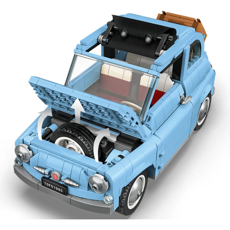 LEGO Creator Expert 77942 'blauer Fiat 500', 960 Teile, ab 16 Jahren – Bild 6