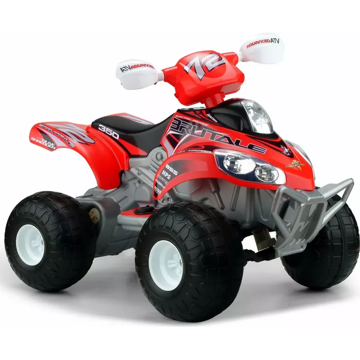 FEBER Quad Brutale Schwarz Grau Rot Weiß