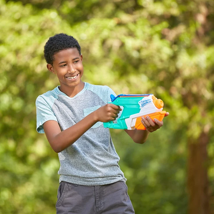 Nerf Super Soaker 'Splash Mouth' Wasserblaster, mit 0,5 Liter Wassertank, zwei Spritzmodi, Wasserstrahl und Splash-Attacke, ab 6 Jahren – Bild 10