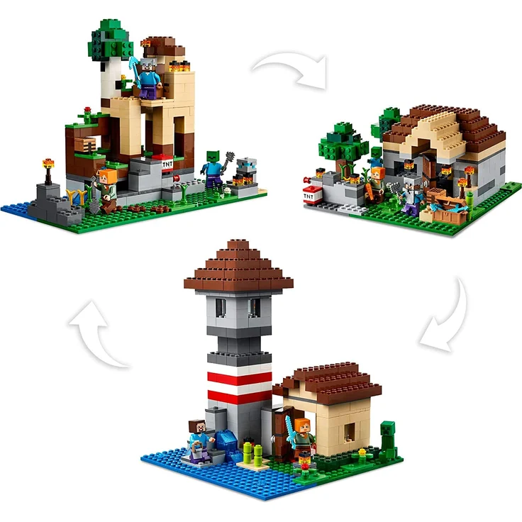 LEGO Minecraft 21161 'Die Crafting-Box 3.0', 564 Teile, ab 8 Jahren, 2-in-1-Set – Bild 4