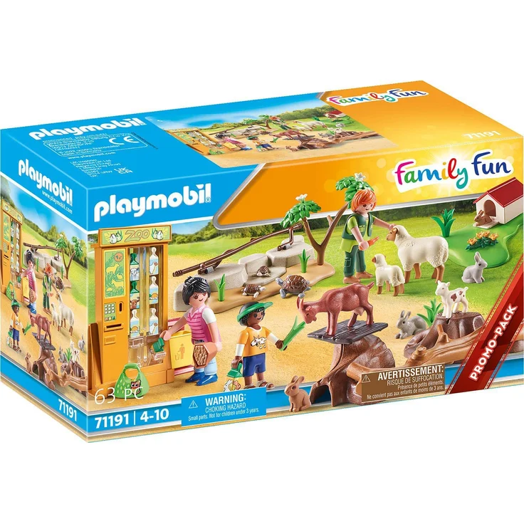 PLAYMOBIL Family Fun 71191 'Erlebnis-Streichelzoo', 63 Teile, ab 4 Jahren – Bild 1