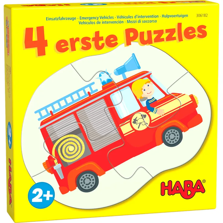 HABA 4 erste Puzzles – Einsatzfahrzeuge