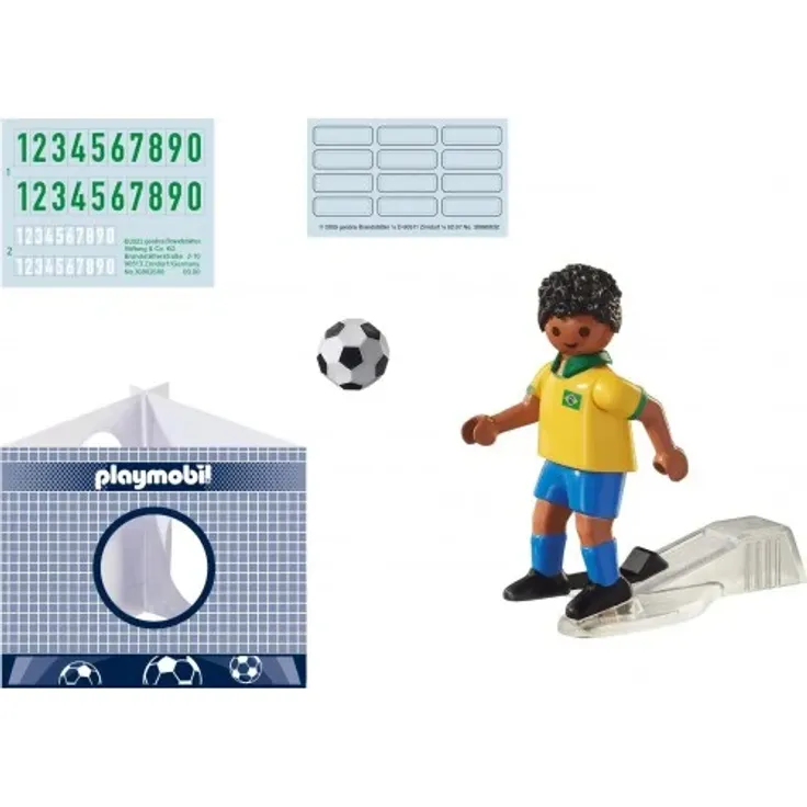 Playmobil Sports & Action 71131 'Fußballspieler Brasilien', 8 Teile, ab 5 Jahren – Bild 2