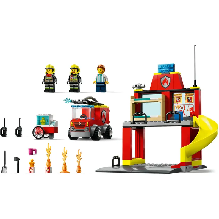 LEGO City 60375 'Feuerwehrstation und Löschauto', 153 Teile, ab 4 Jahren – Bild 3