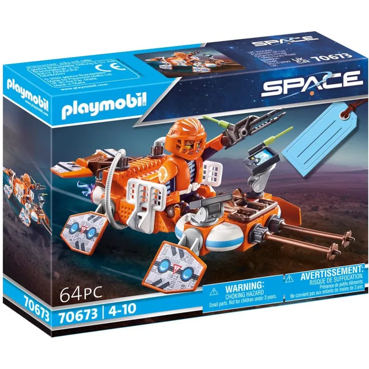 Playmobil Space 70673 Geschenkset 'Space Speeder', 64 Teile, ab 4 Jahren
