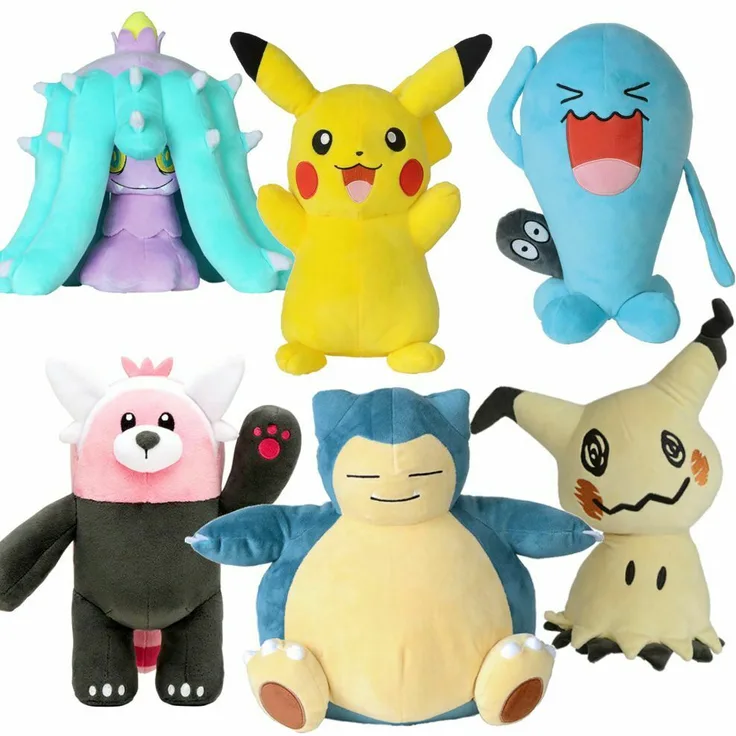 Premium Plüsch-Figuren Pokemon 'Plüsch-Tier in Geschenkbox' 27-30 cm, sortiert - 1 Stück, Auswahl erfolgt zufällig