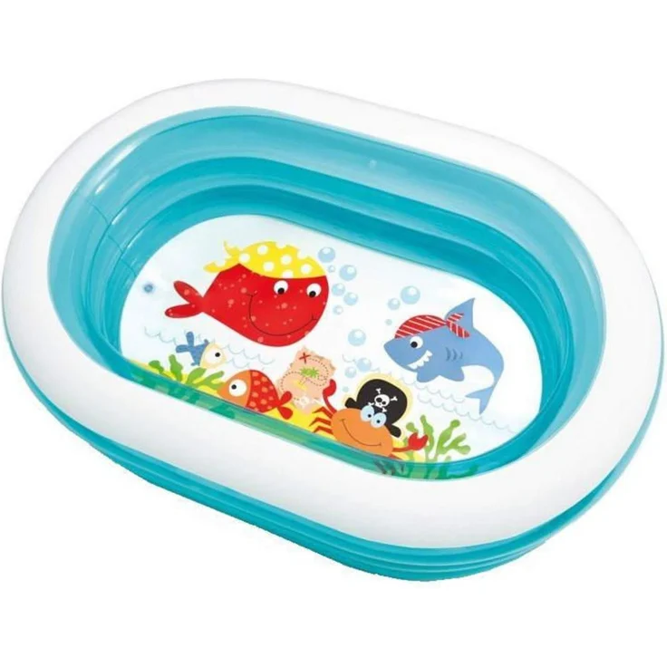 INTEX Ahoi Piraten Pool Kinderpool Babypool Planschbecken Garten Kinder Oval – Bild 2