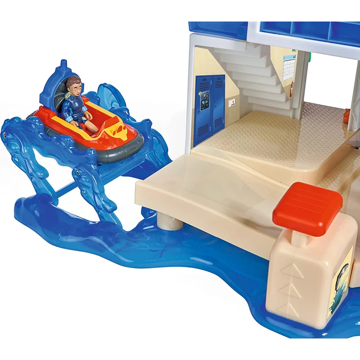 Simba 'Sam Neue Wasserwacht', ab 3 Jahren, mit Hubschrauberlandeplatz, Hovercraft, Rutsche und 2 verschiedenen Sounds, inkl. Figur Jodie und zahlreichem Zubehör – Bild 5