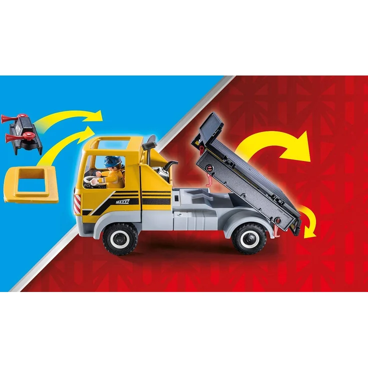 Playmobil City Action 70742 'Baustelle mit Kipplaster', 82 Teile, ab 4 Jahren – Bild 6